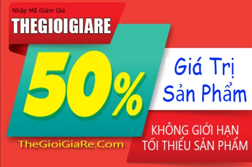 Nhập Mã Khuyến Mãi THEGIOIGIARE Giảm Ngay 50% Sản Phẩm