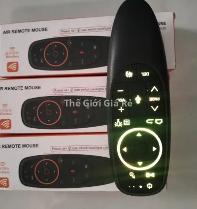 Chuột bay có đèn bàn phím điều khiển tìm kiếm giọng nói và cử chỉ tay người dùng Air Mouse Remote Voice